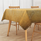 Lofaris Yellowed Envelope Text Vintage Dining Tablecloth